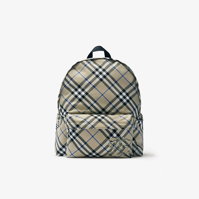 burberry check nylon backpack